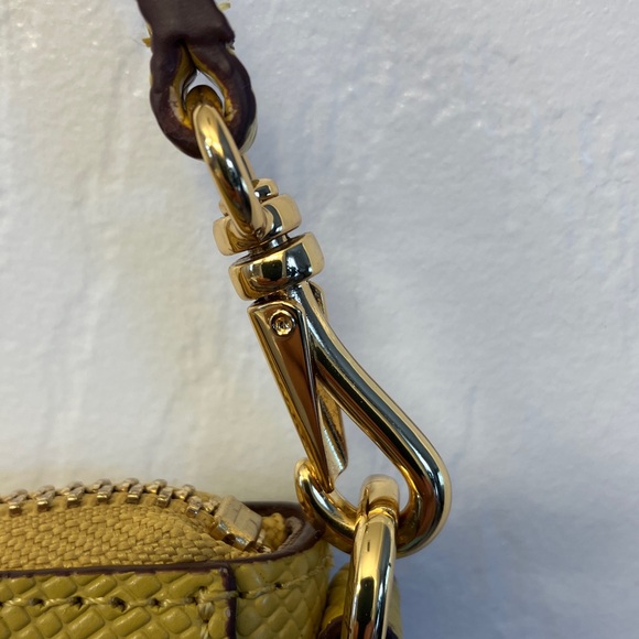Ralph Lauren Double RL Mustard Wristlet - Picture 3 of 7